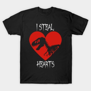 I steal Heart Funny Valentine's Day Quote gift T-Shirt